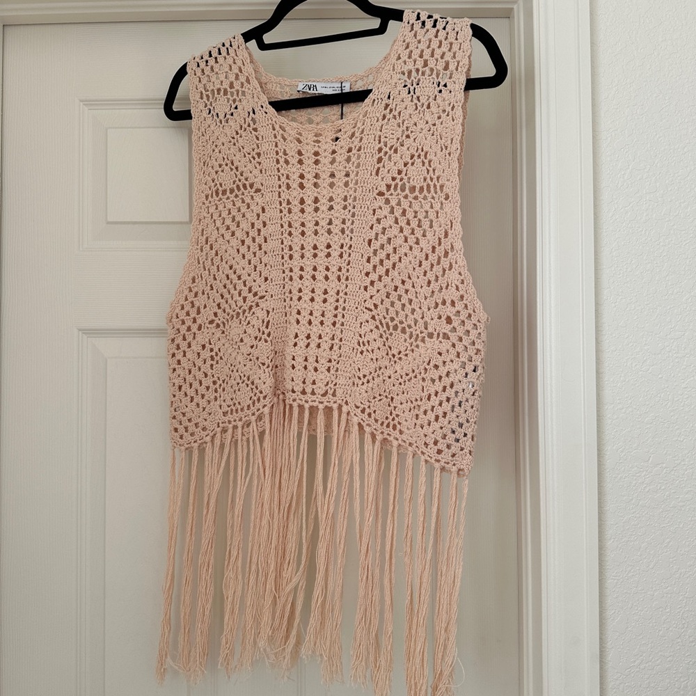 Zara Fringe Top
